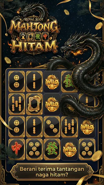 Royal Slots Mahjong Hitam screenshot