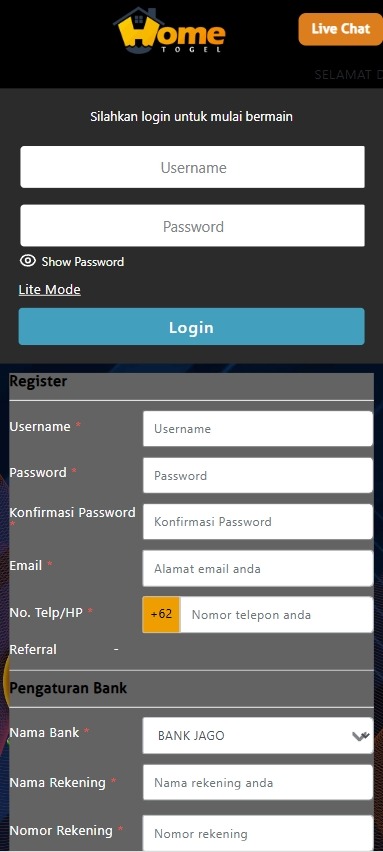 HOMETOGEL screenshot