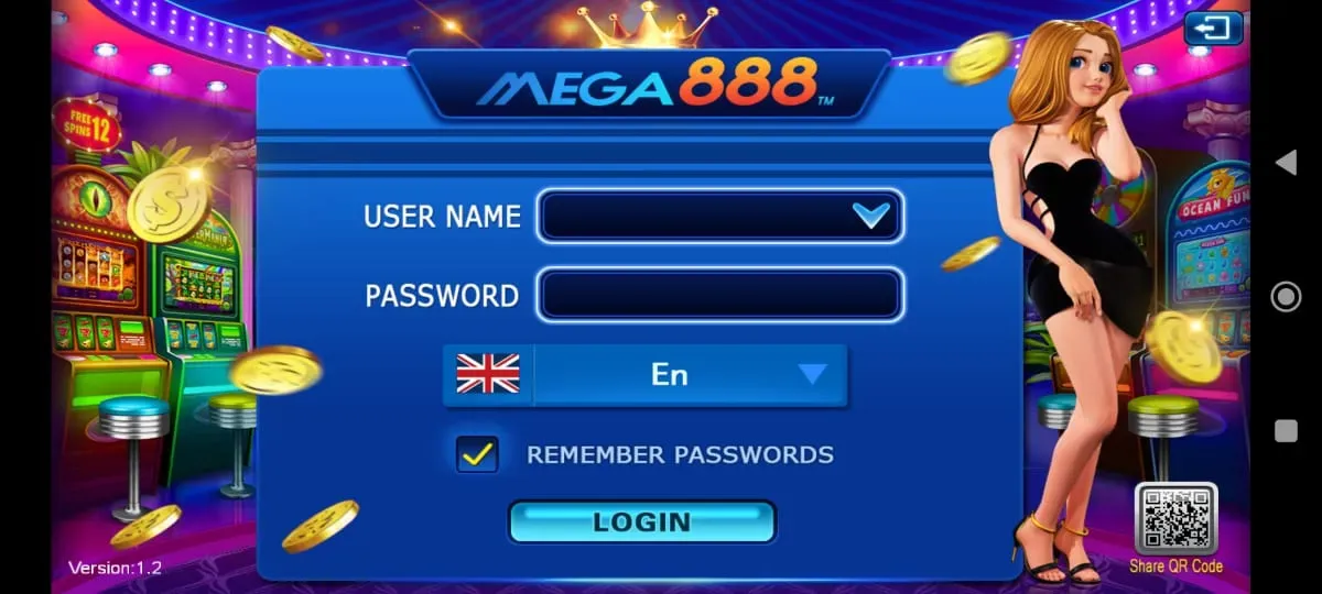 Mega888 screenshot