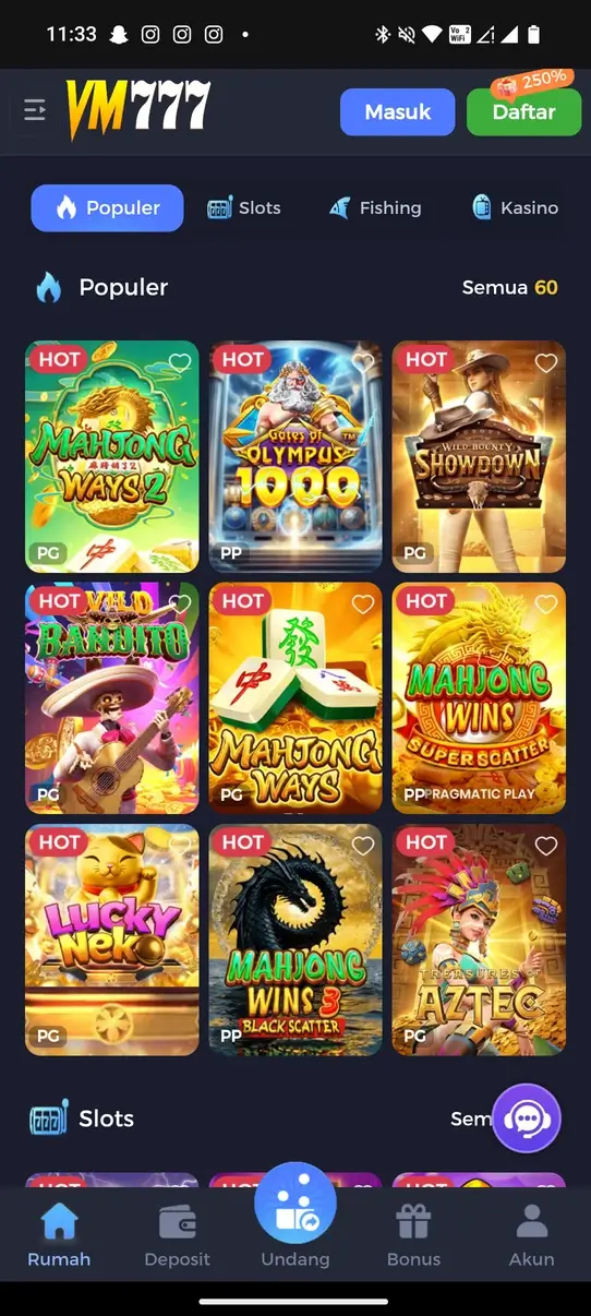 VM777 APK screenshot
