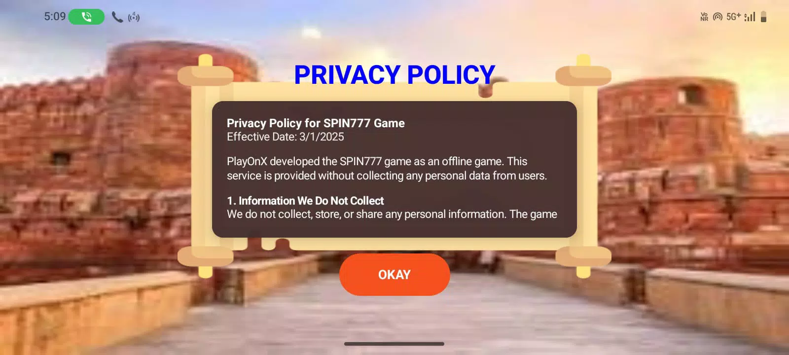 Spin 777 screenshot