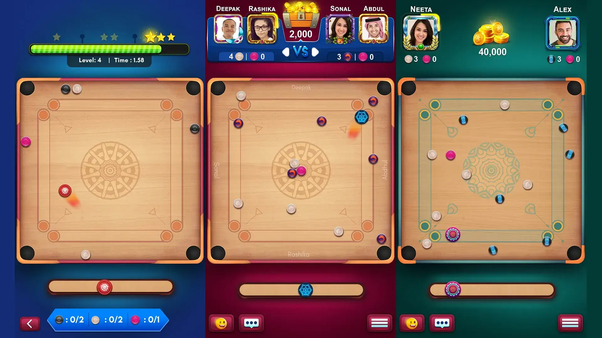 Carrom King screenshot