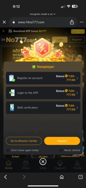 No777 screenshot