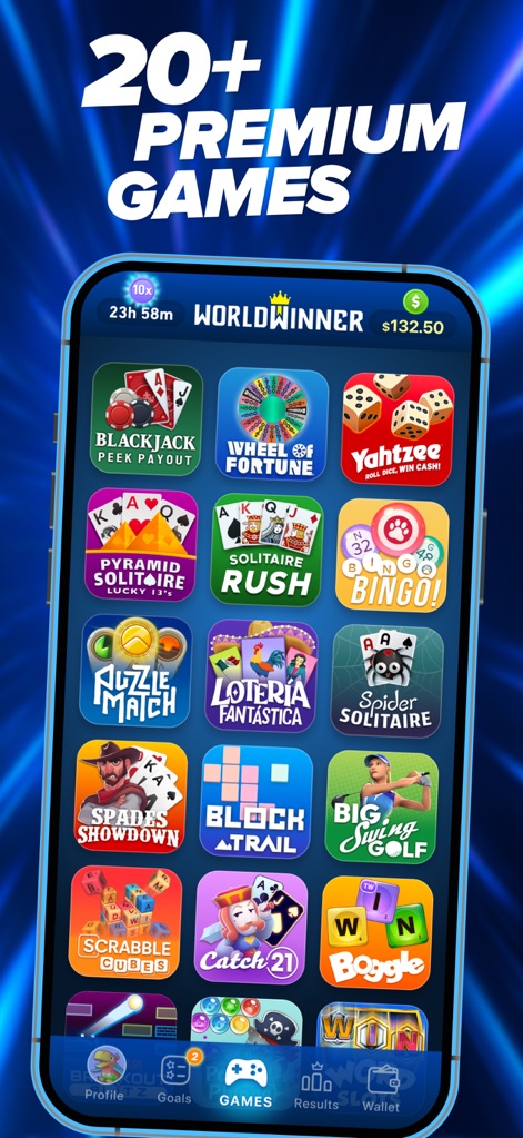 WorldWinner screenshot