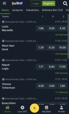 Betika screenshot