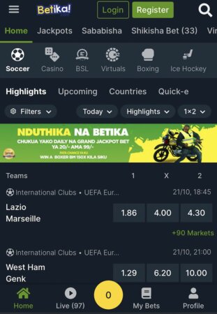 Betika screenshot