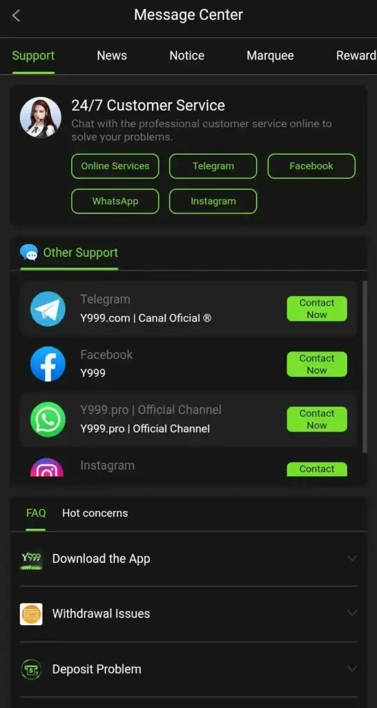 Y999 screenshot