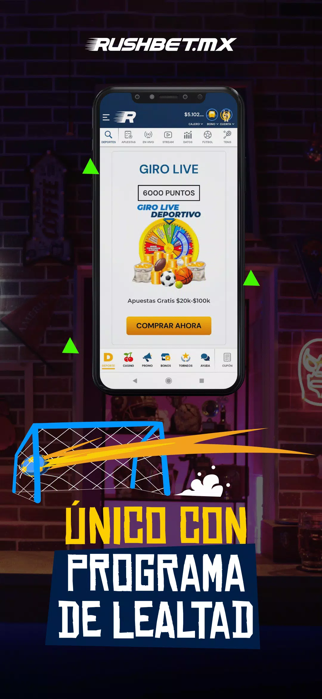 RushBet screenshot