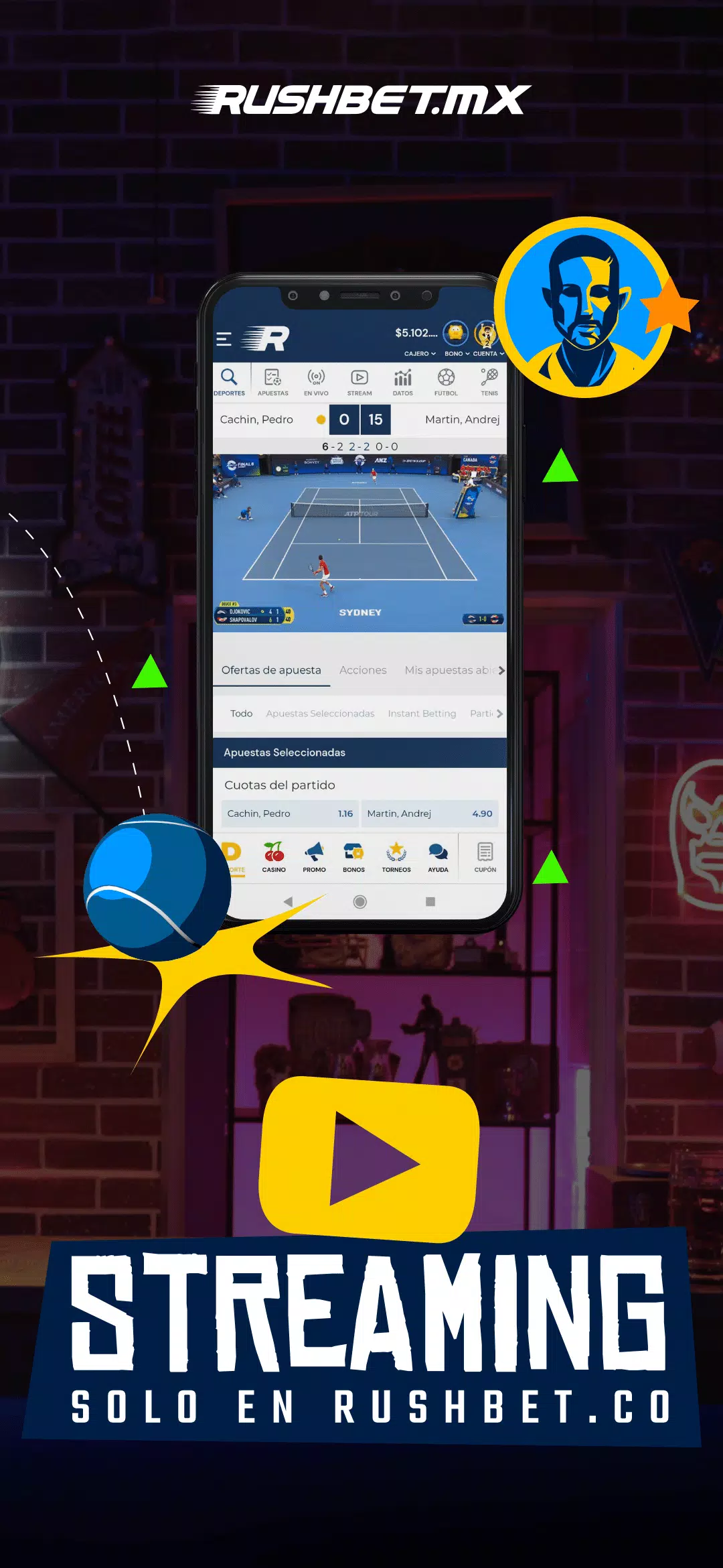 RushBet screenshot
