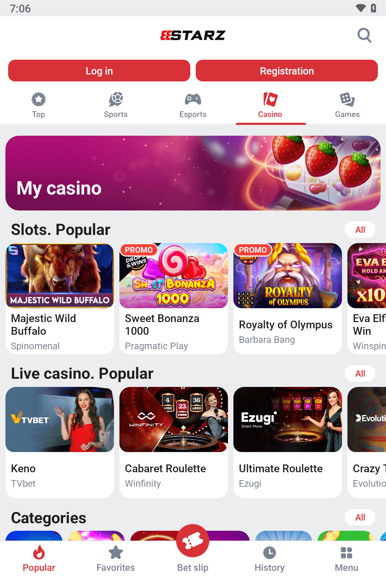 888Starz screenshot