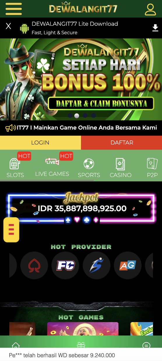 Dewalangit77 screenshot