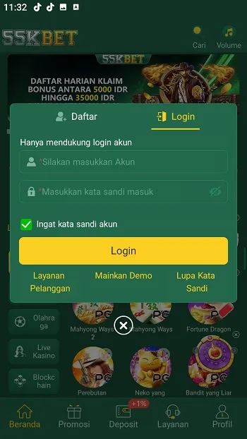 55KBET screenshot