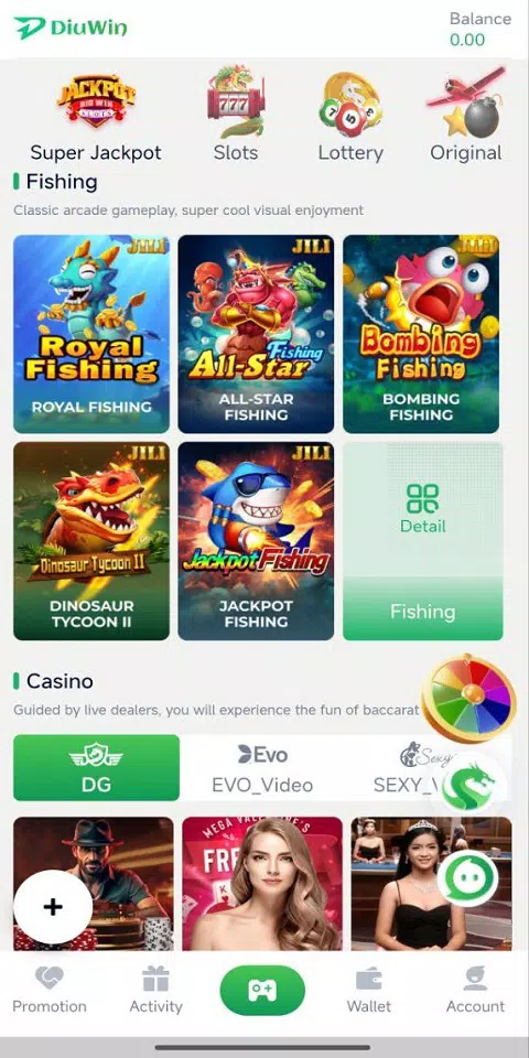 Diuwin screenshot