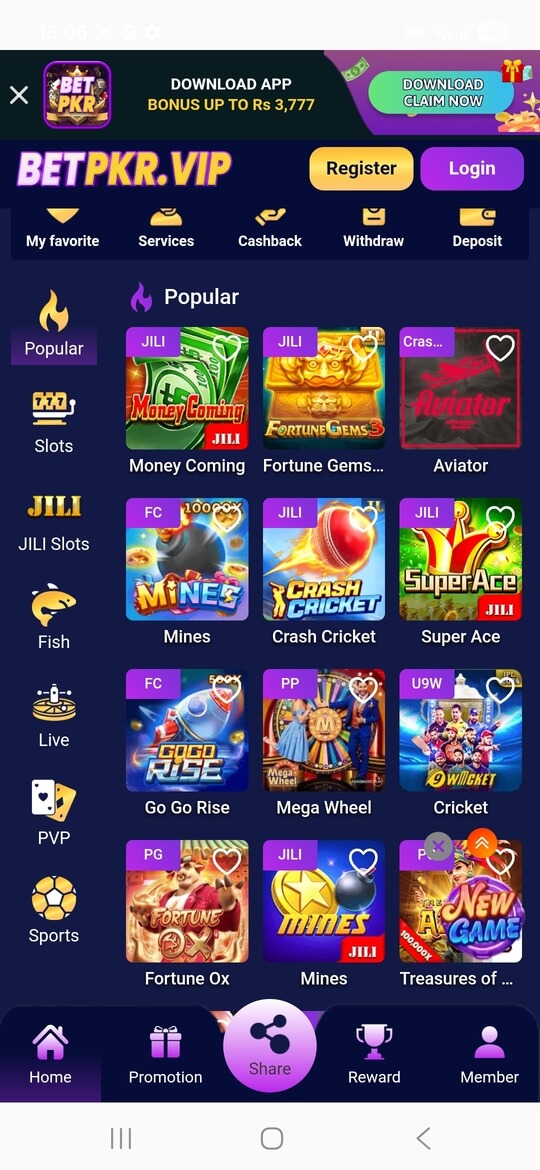 BETPKR screenshot