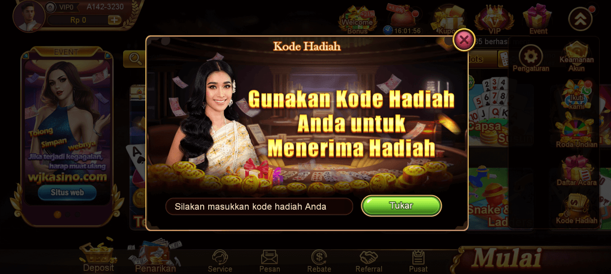 WJ Kasino screenshot