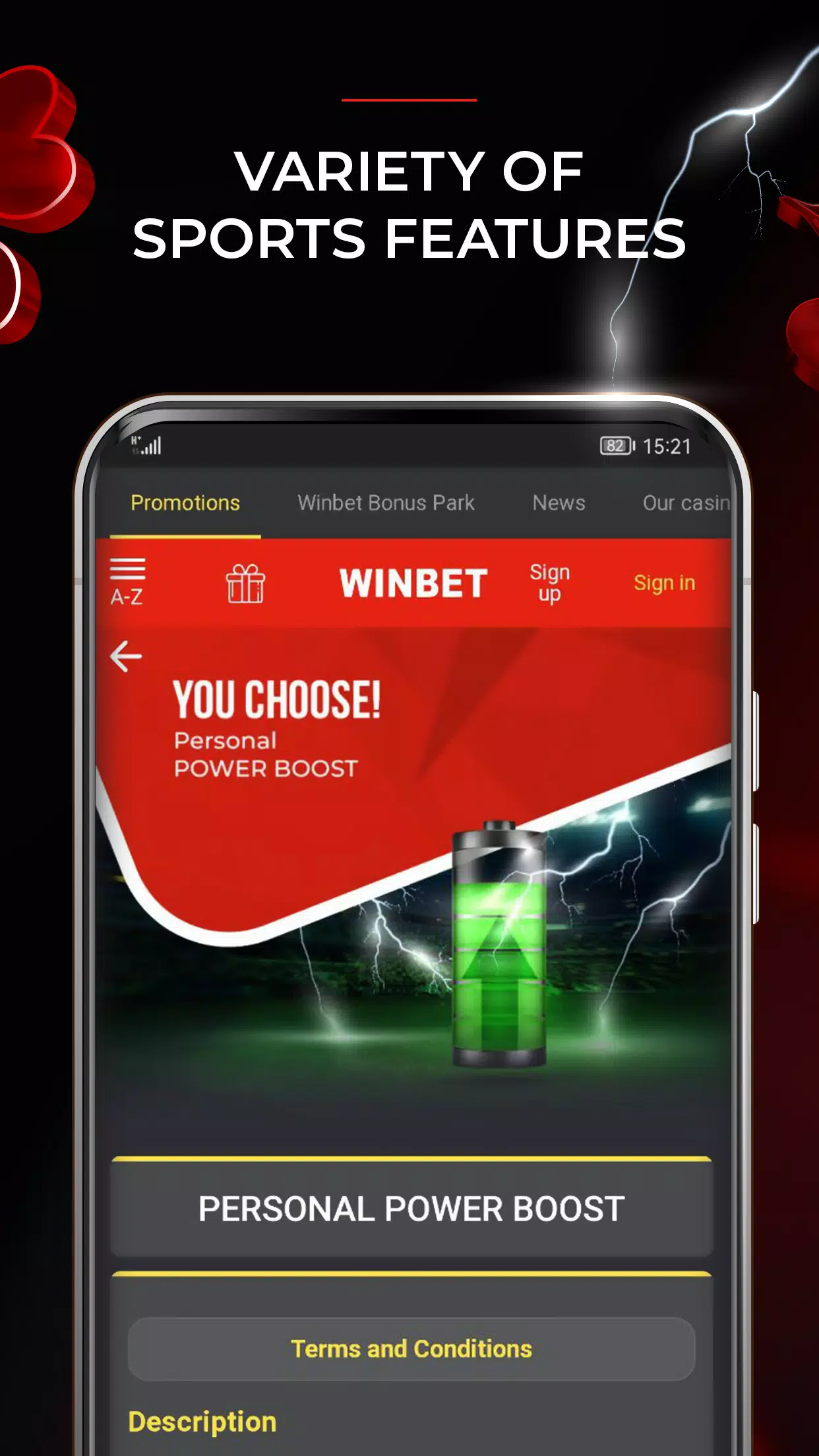 WinBet screenshot