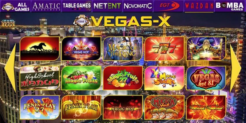 VEGAS-X.ORG screenshot