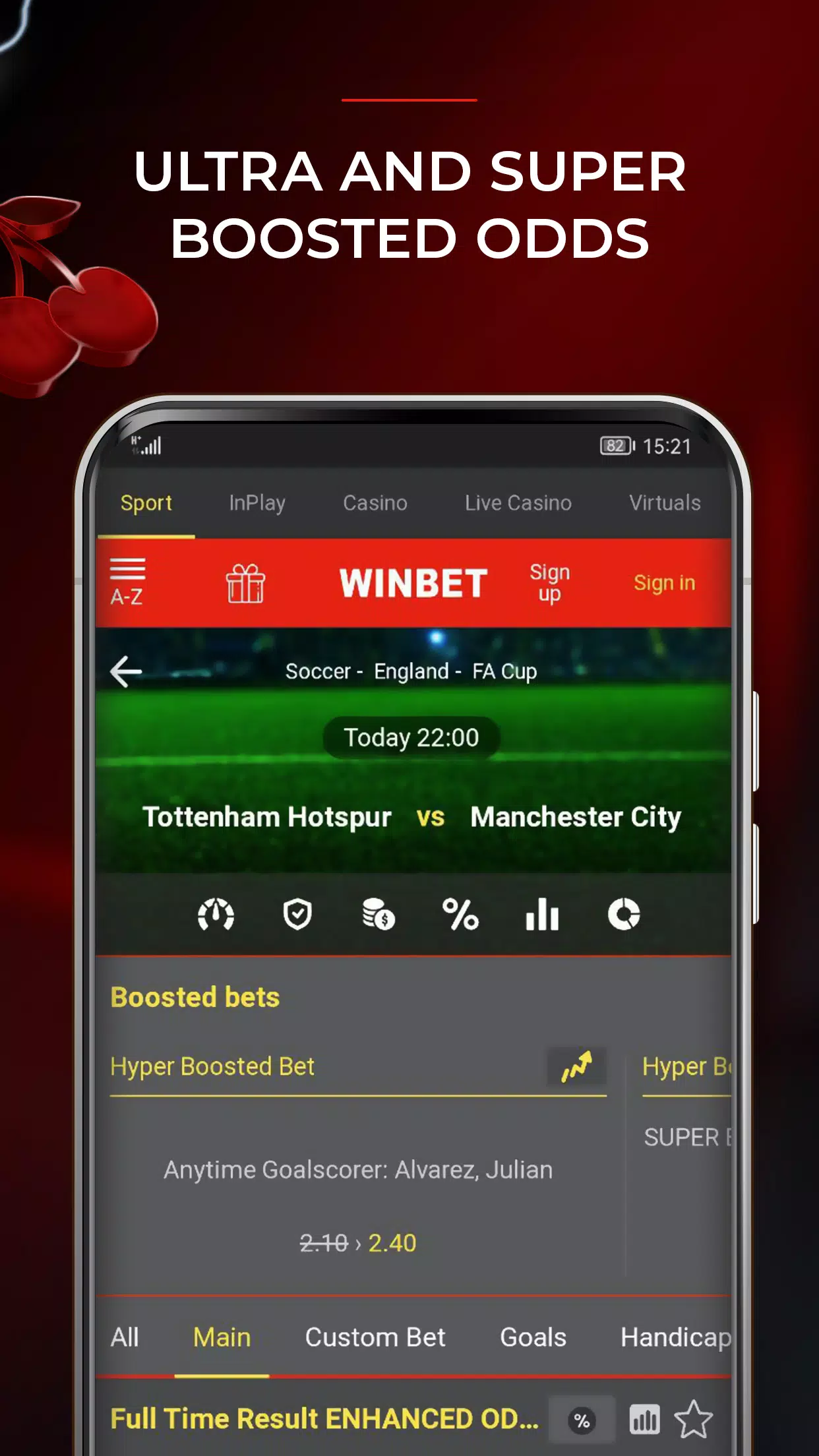 WinBet screenshot