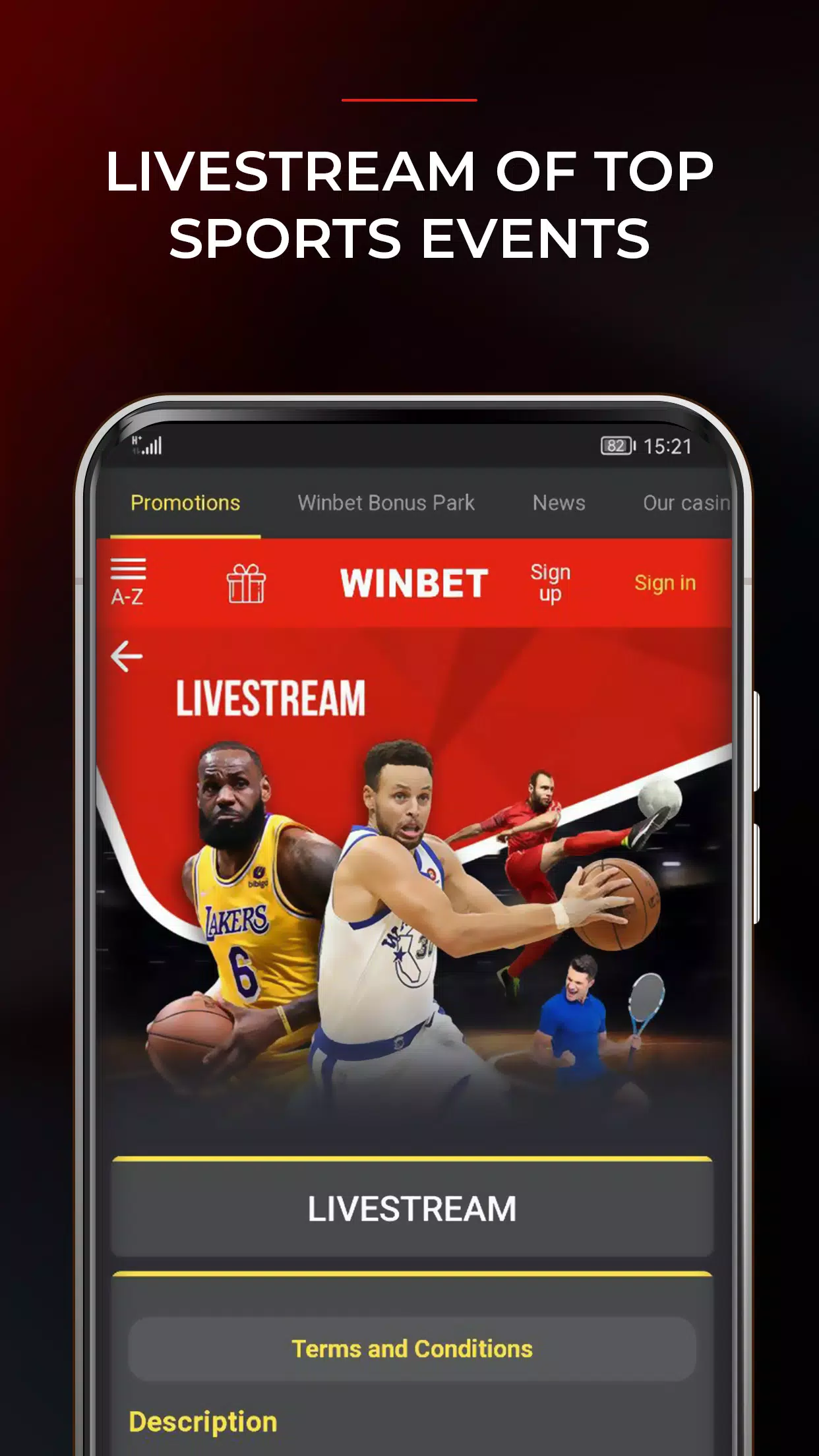 WinBet screenshot