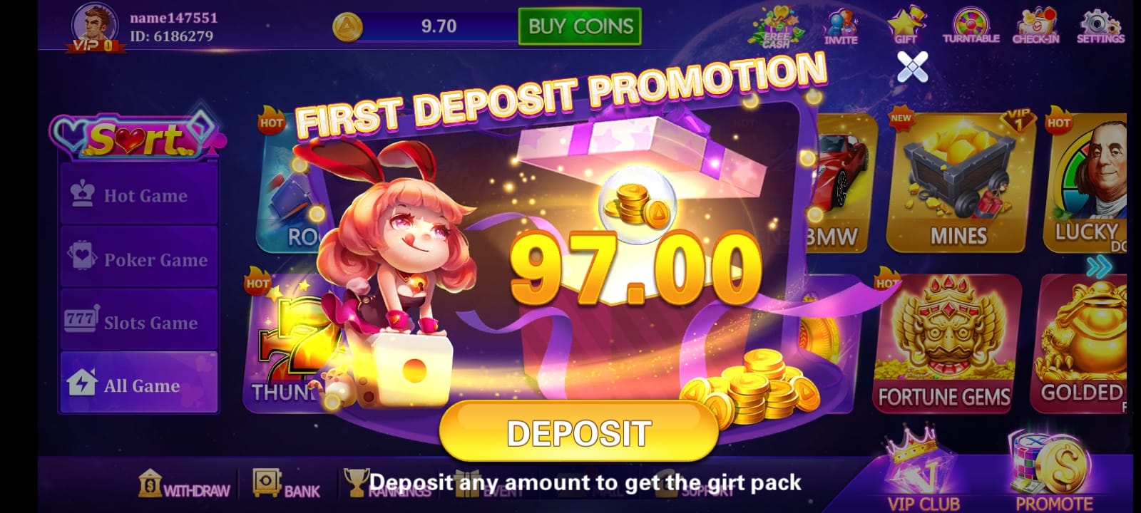 Lucky 97 screenshot