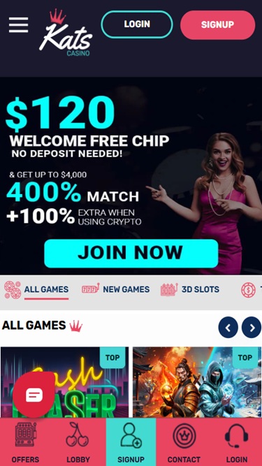 Kats Casino screenshot