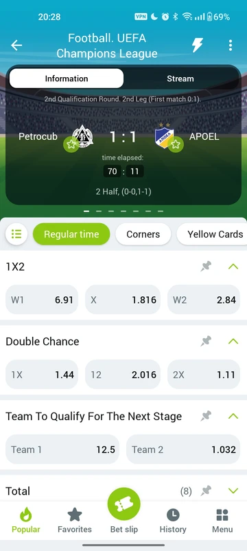 WinWinBet screenshot
