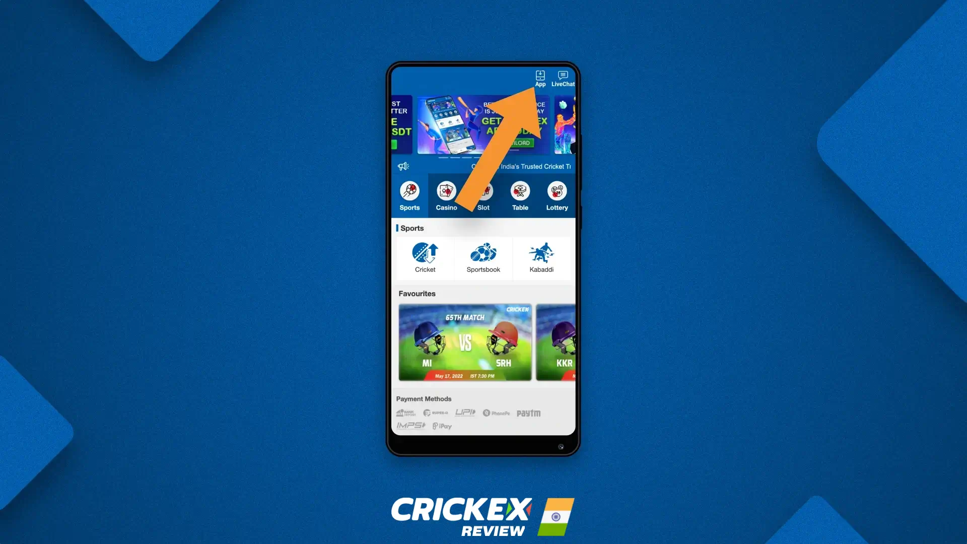 Crickex screenshot