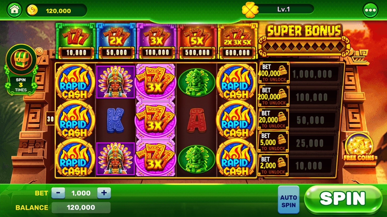 Golden Clover 777 screenshot