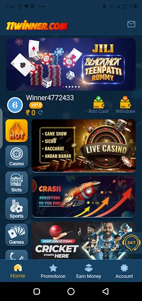 11 Winner screenshot