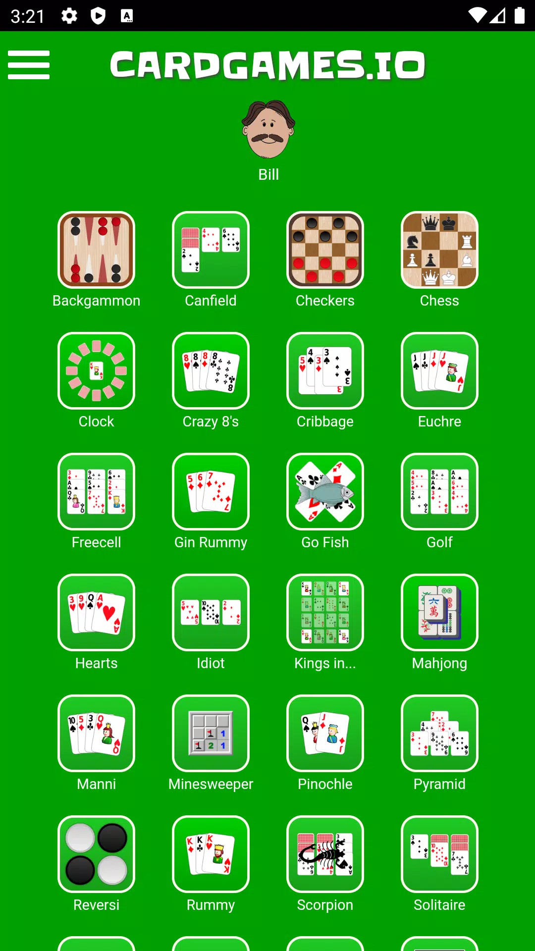 CardGames.io screenshot
