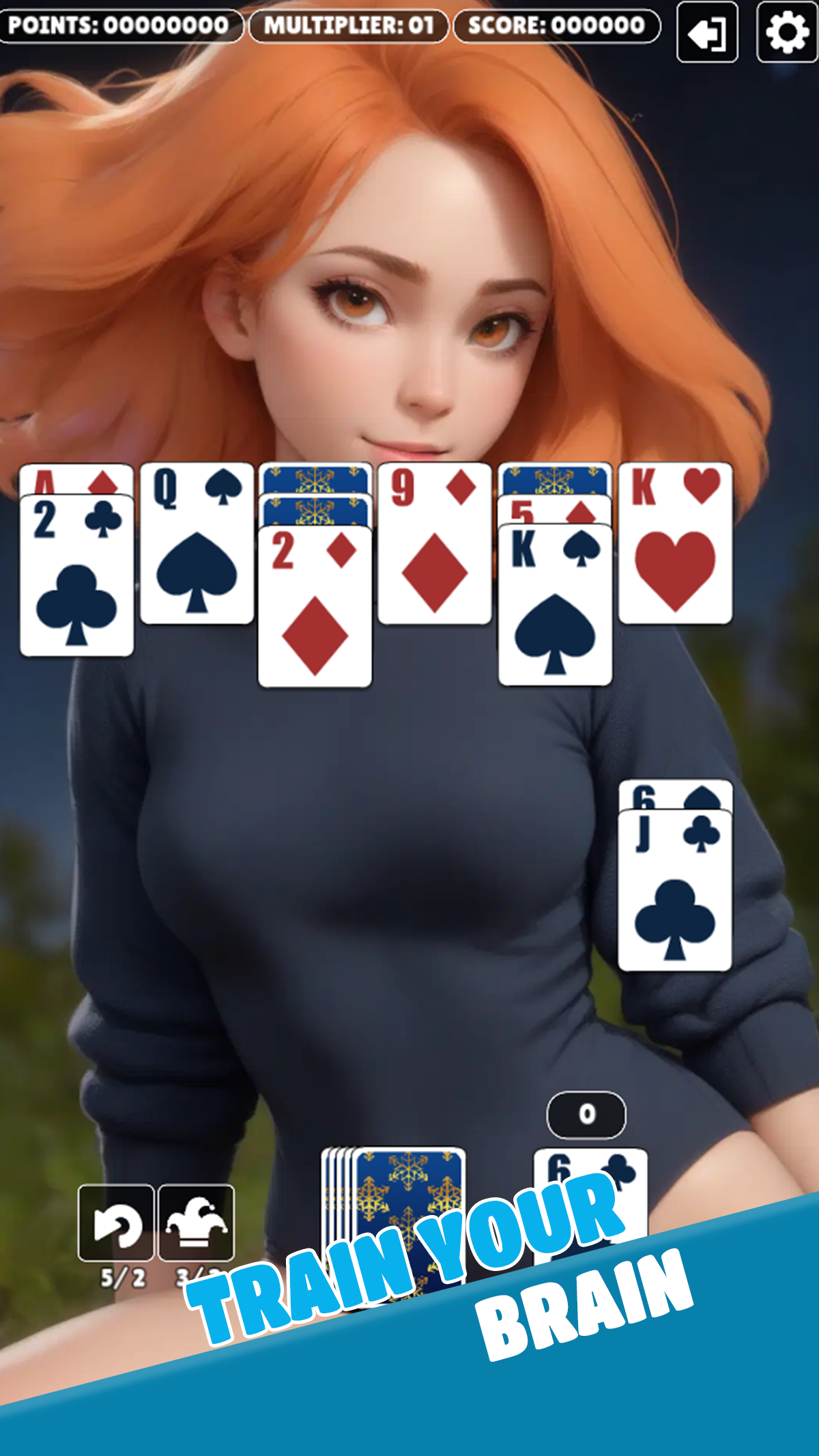 Sexy Game:Girl Solitaire 10 screenshot