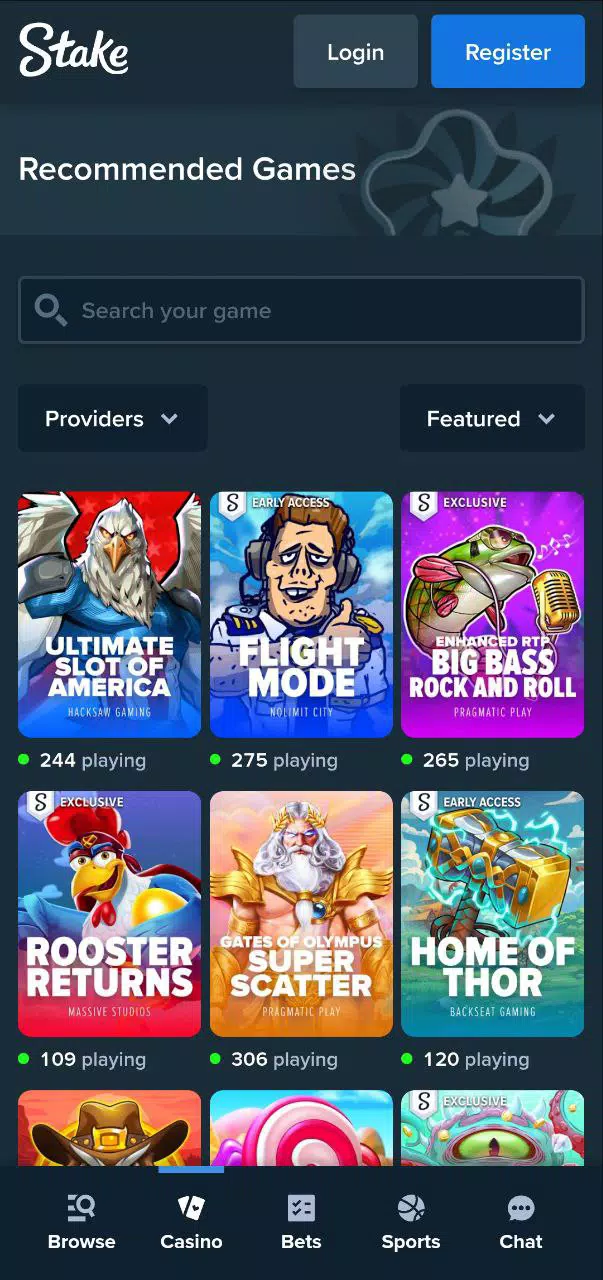 Stake APK screenshot
