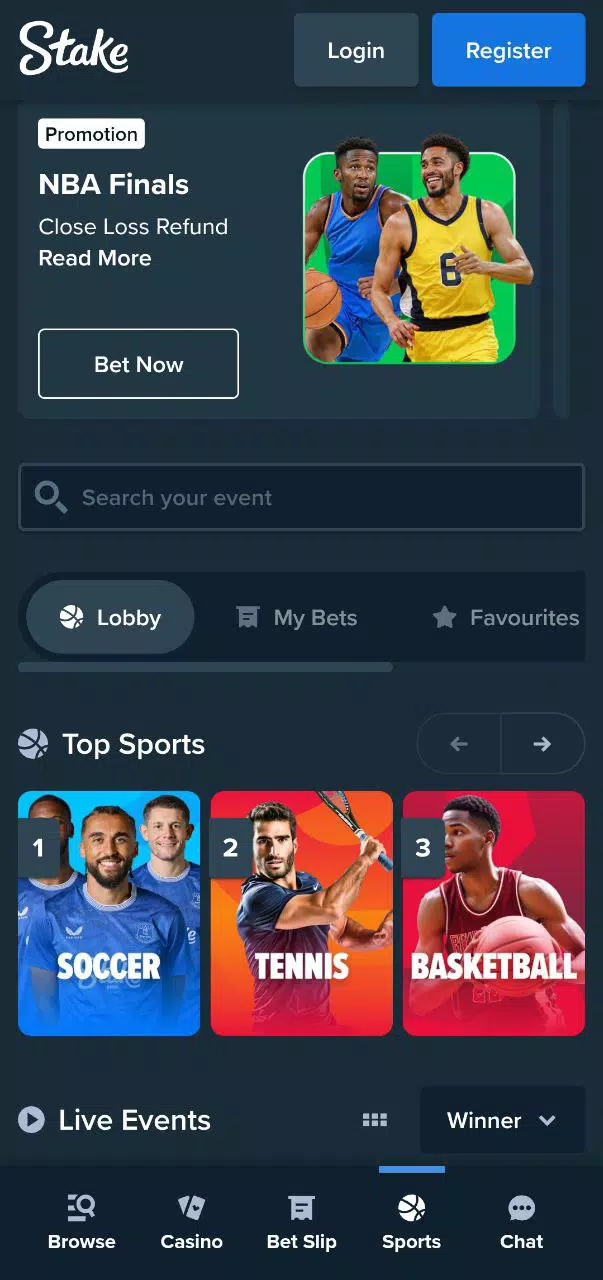 Stake APK screenshot