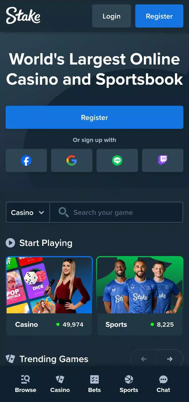 Stake APK screenshot