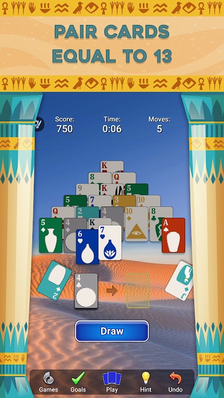 Pyramid Solitaire screenshot