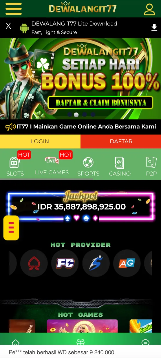 Dewalangit77 screenshot