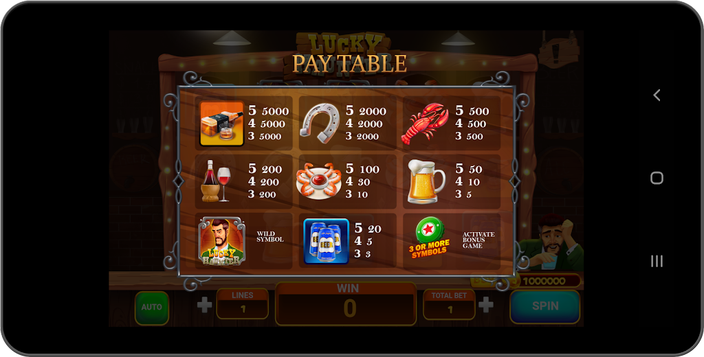 Lucky Hunter Slot machine screenshot