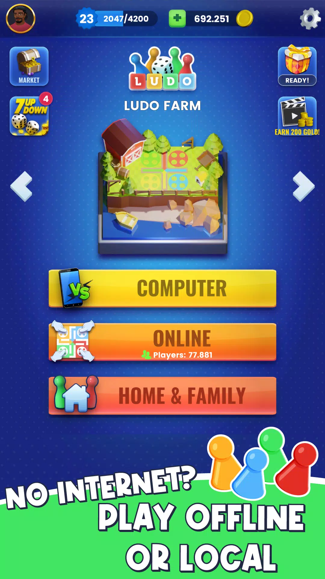 Ludo-Offline Board Game APK screenshot