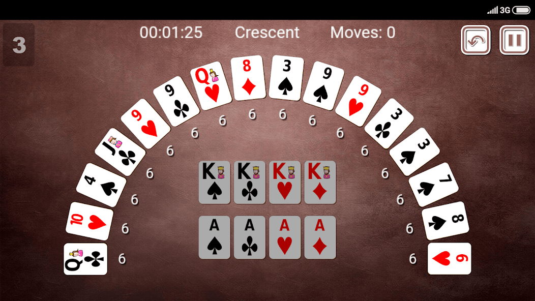 Crescent Solitaire screenshot