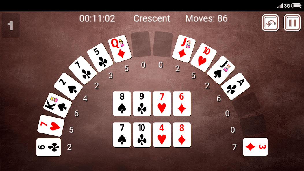 Crescent Solitaire screenshot