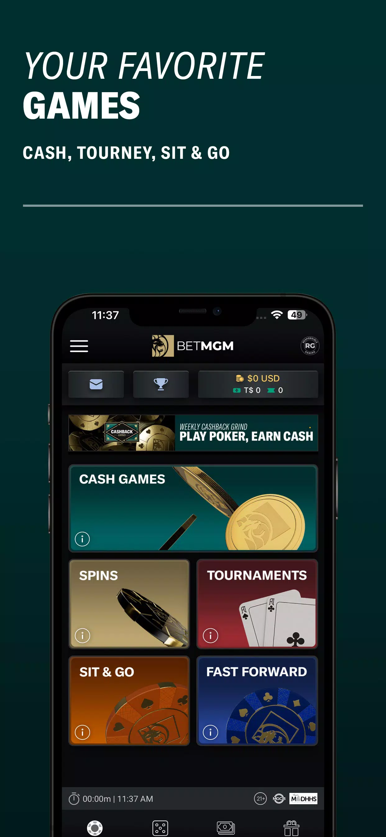 BetMGM Poker - Michigan APK screenshot