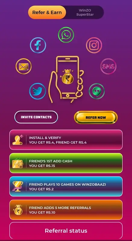 Winzo Latest screenshot