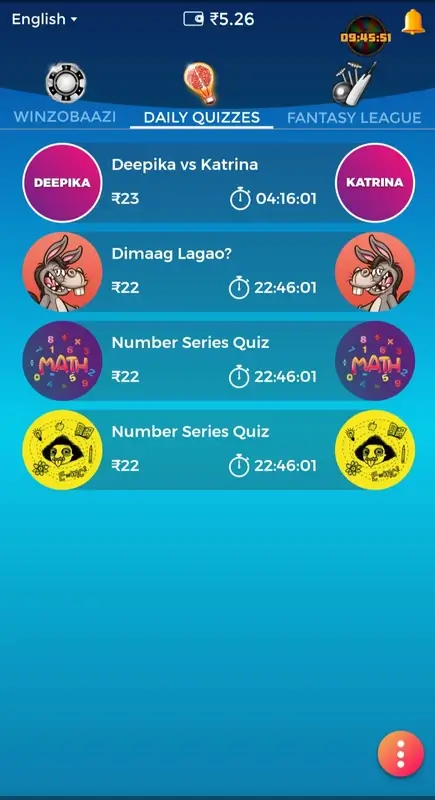 Winzo Latest screenshot