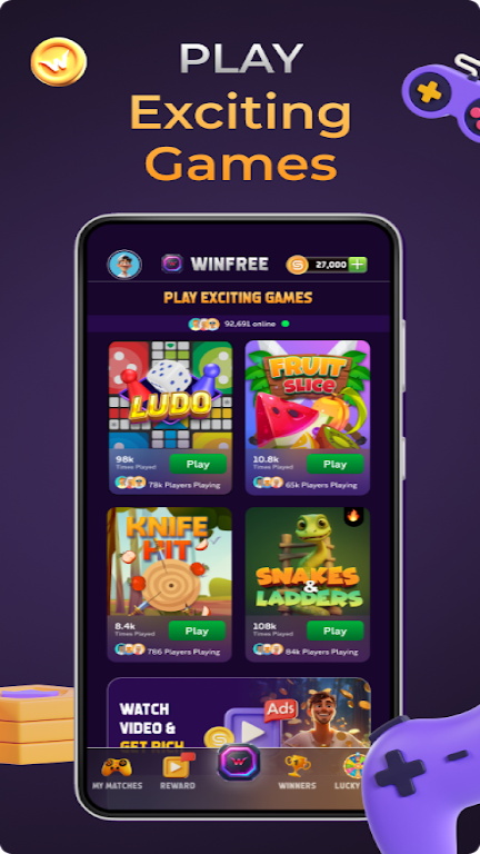 WinFree: Play & Earn WinCoins Game screenshot