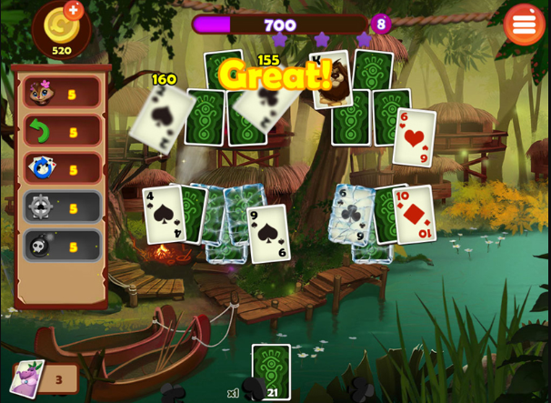 Rainforest Solitaire Free Online apk screenshot