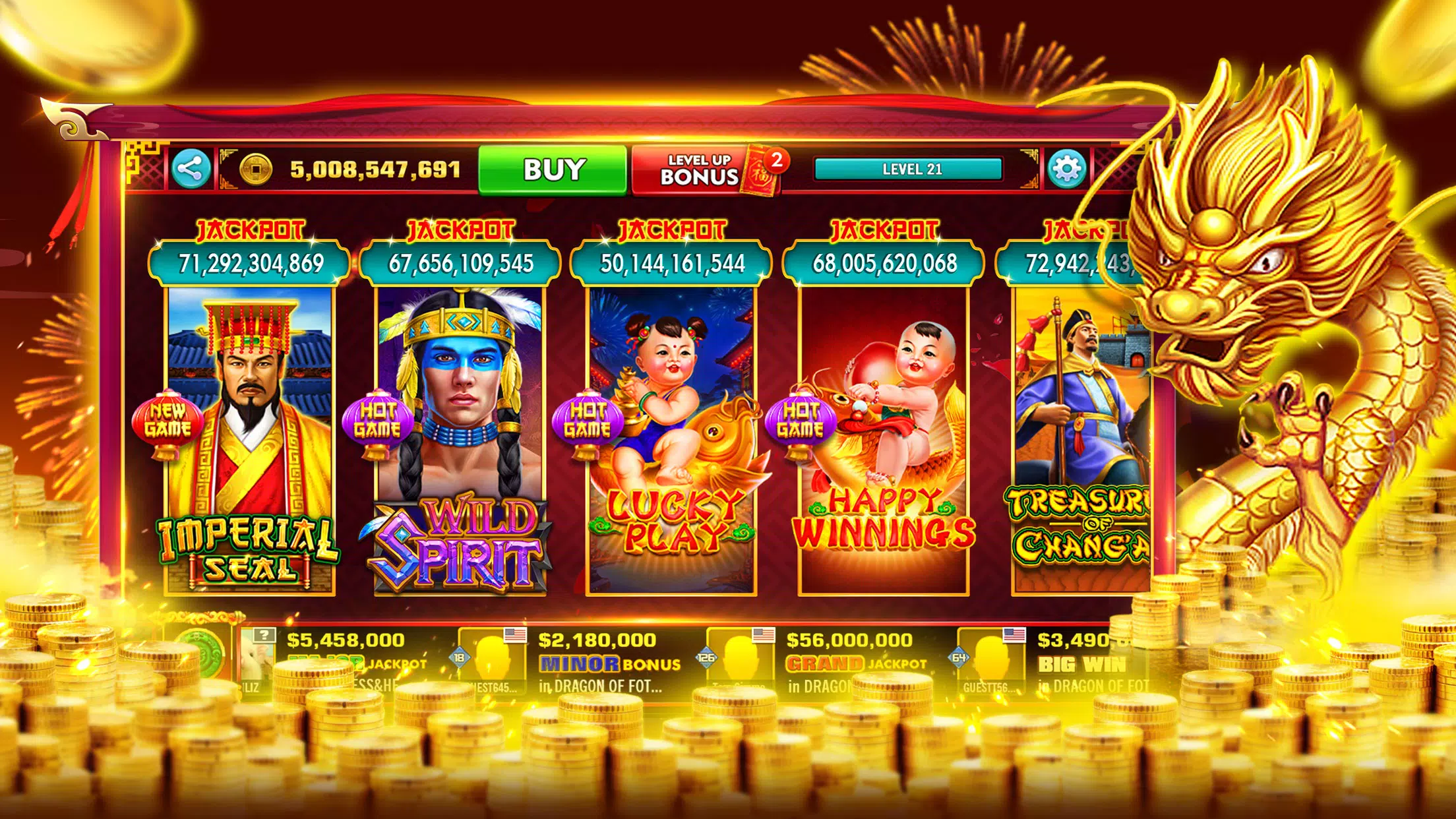 Dragon 88 Gold Slots - Casino screenshot