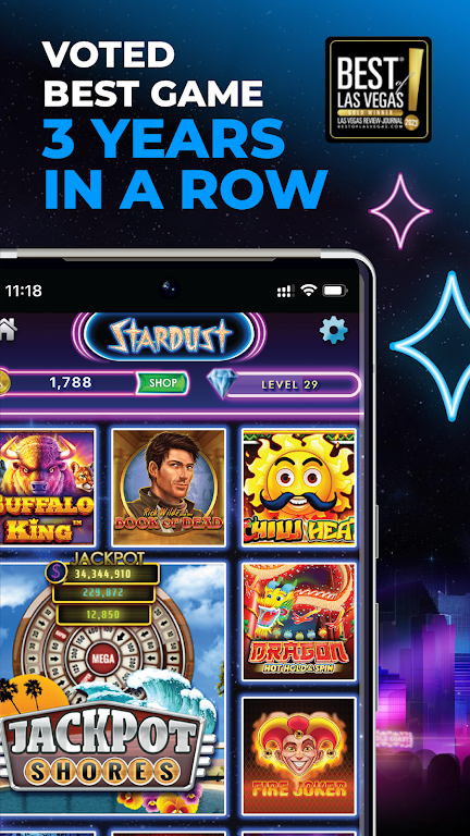 Stardust Social Casino No Deposit Bonus screenshot