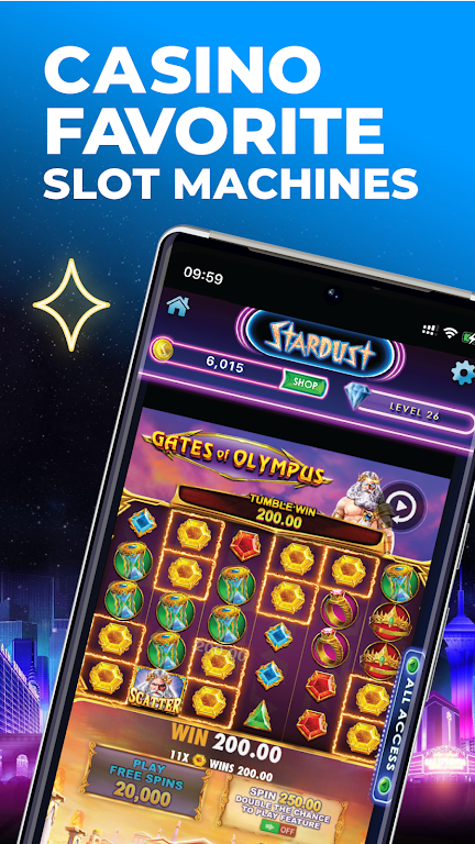 Stardust Social Casino No Deposit Bonus screenshot