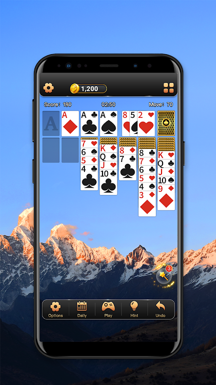 Solitaire Klondike World Trip Game screenshot