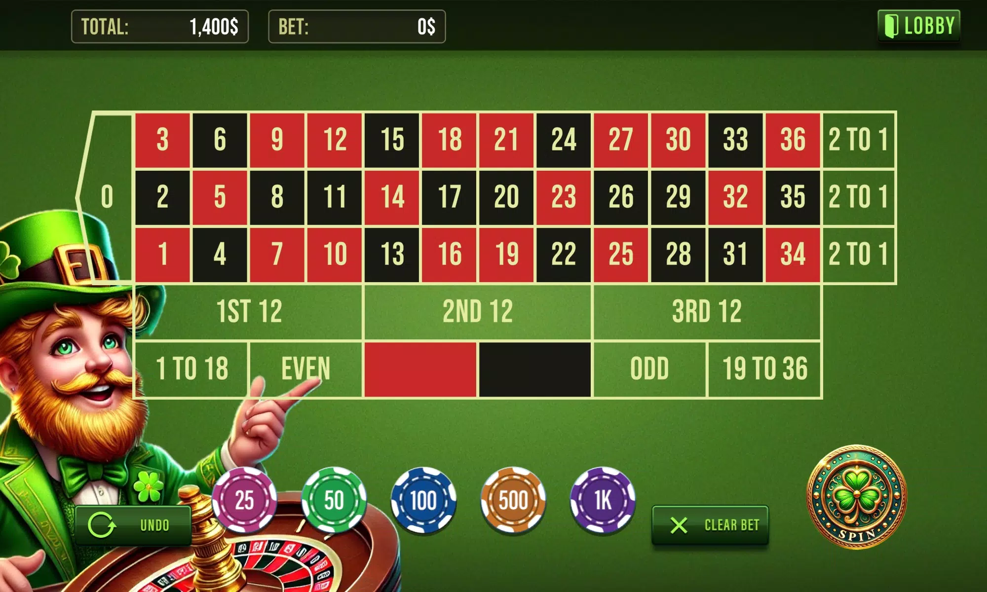 Lucky Clover Casino screenshot